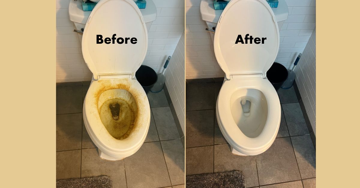 before and after bathroom toilet deep cleaning service in New Jersey